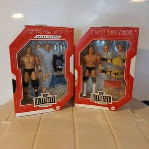 WWE Ultimate Edition Action Figures Lex Luger And Stone Cold Steve Austin